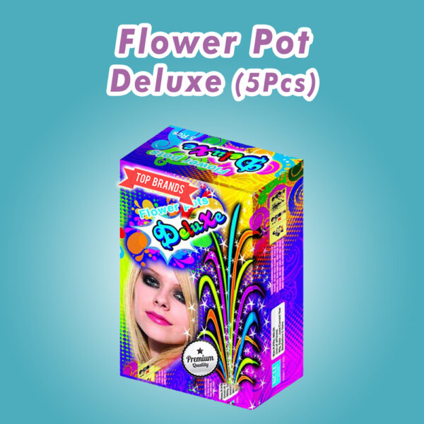 FLOWER POTS DELUXE GREEN 5PCS